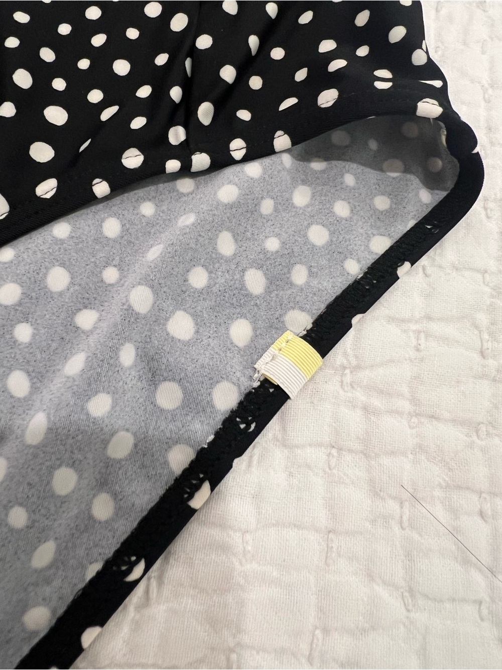 Summersalt One Piece Swimsuit Size 12 Ruffle Oasis On The Dot Polka Black Cream - Picture 7 of 16